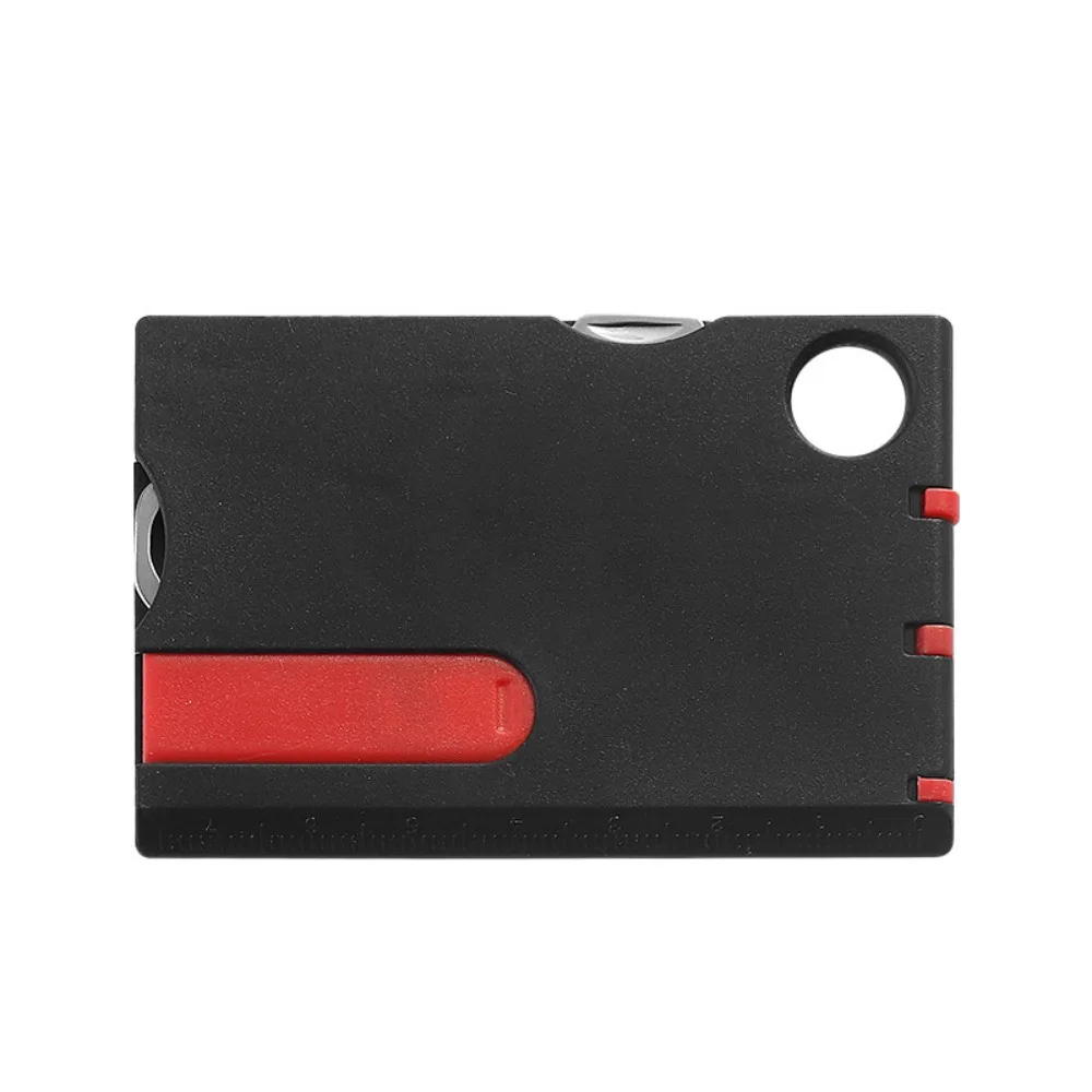 Ultradünne Outdoor-Multitool-Tasche, Mehrzweck-EDC-Gadget-Kartentyp für den Außenbereich, 12-in-1-Multifunktions-Werkzeugkarte