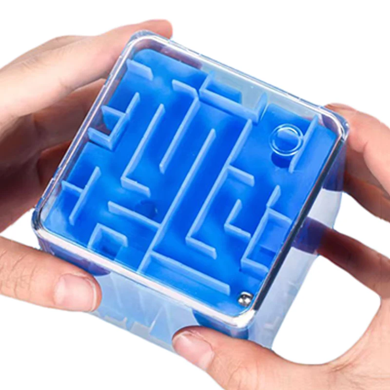 Labyrinth 3D Puzzle Maze Cube Brain Teasers for Children Kids IQ Test Educational Toys Birthday Party Favors Classroom Prizes