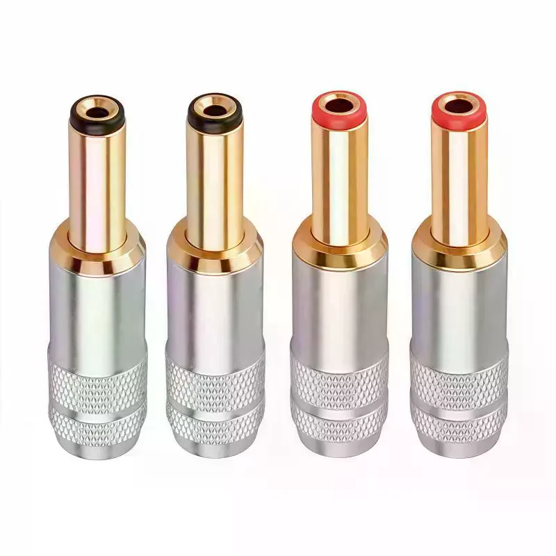 Copper Plated Gold DC-2.1G/2.5G DC Power Plug Jack Weld Connector For Linear Power Output Accessories
