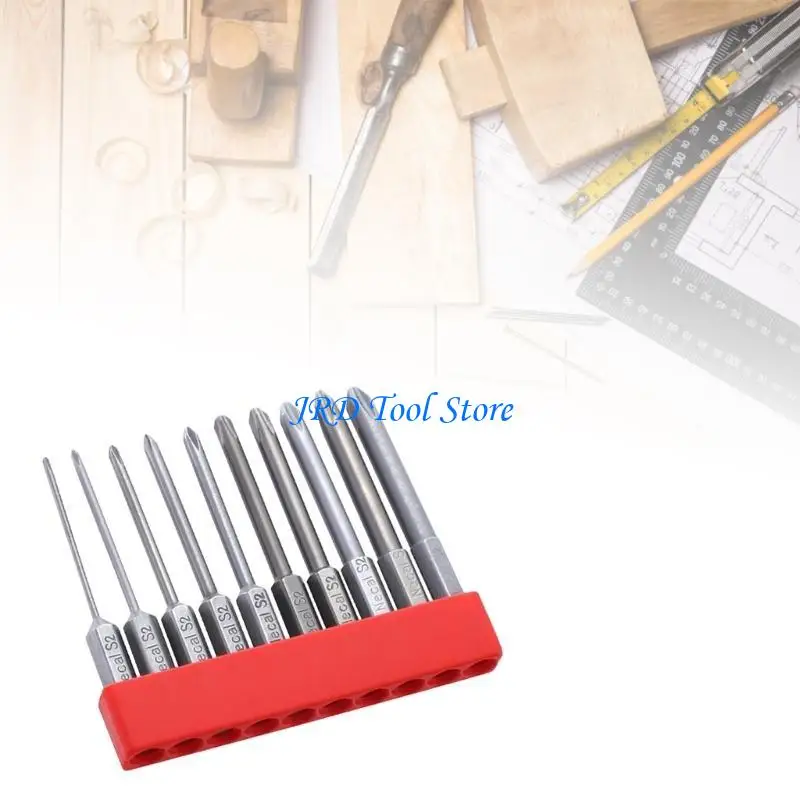A2UD 10pcs 65 -mm -Schraubendreher -Bit -Set 1/4inch Shank Electric