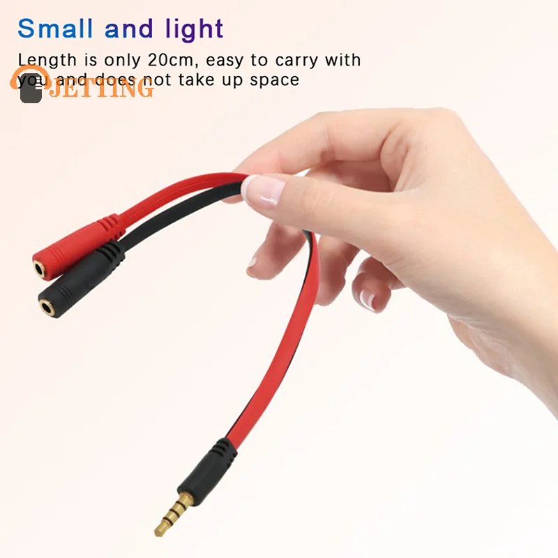 3.5mm AUX 1 Male To 2 Female Spliter Wire 3.5 Jack Audio Splitter Cable Headphone Earphone Speaker Stereo AUX Adapter Cord