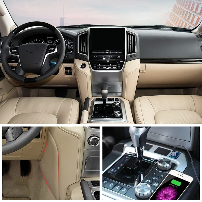 2008-2015 Upgrade 2021 RHD LHD Toyota Land Cruiser 200 LC200 Interior Modification Accessories Steering Wheel Gearbox 2012 2013