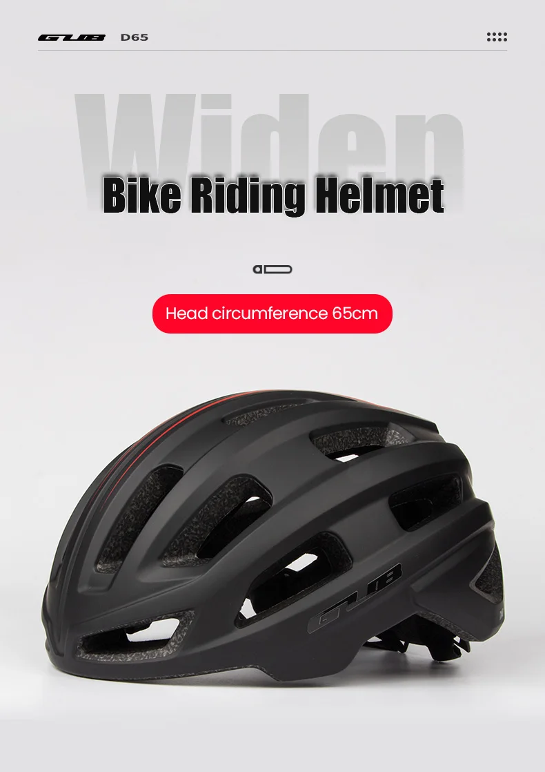 Gub xxl 61-65cm plus größe ultraleichter fahrrad helm für männer frauen mtb rennrad integral geformter sport sicherheits radhelm – Detail 1