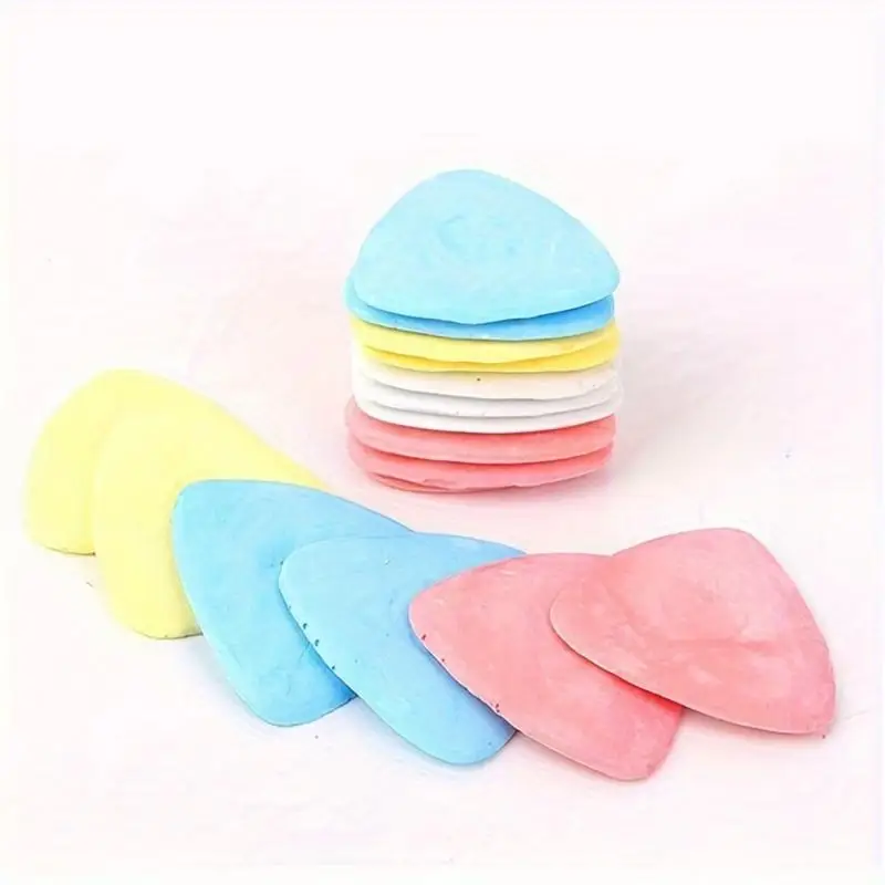 10 Pcs/Lot Triangular Tailor's Chalk Set Mixed Color Fabric Markers for Precise Sewing Crafting