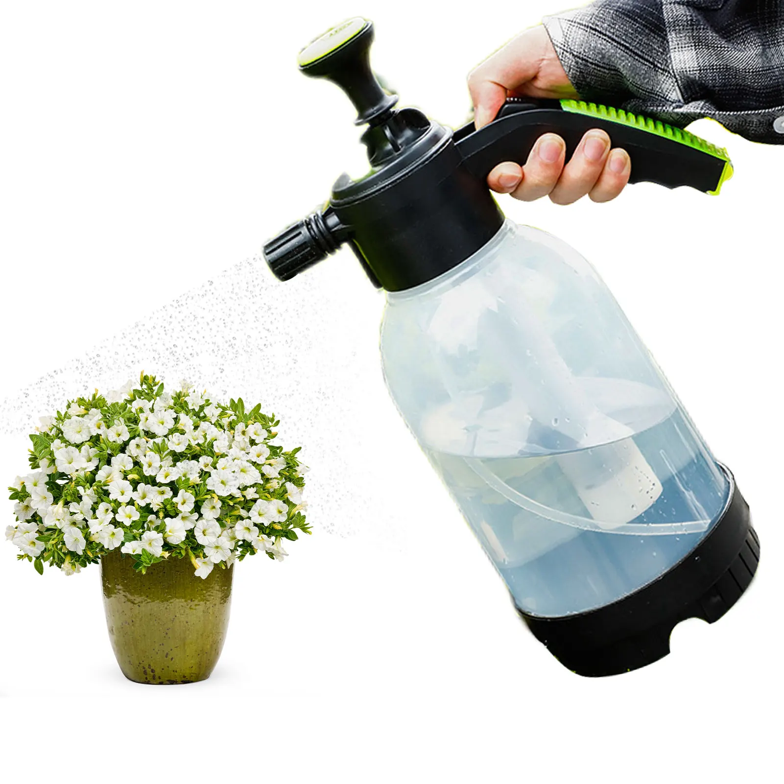 Empty Spray Bottles Empty Spray Bottle Refillable Container Car Washing Foam Sprayer 0.53 Gal 2L Vibrant Color Water Squirt