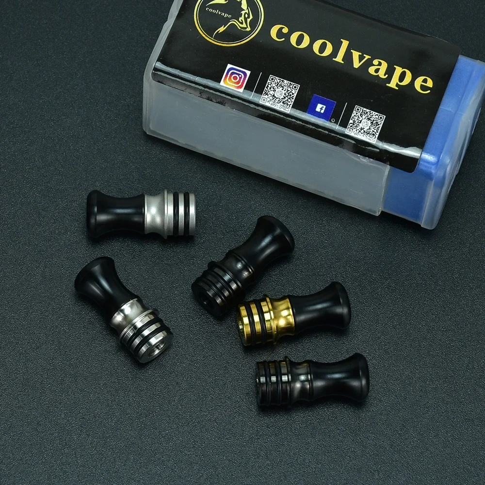 Wolfcoolvape 510 MTL Vape Drip Tip Mouthpiece for RTA RDTA Tanks - Essential E-Cigarette Mod Accessory Kit