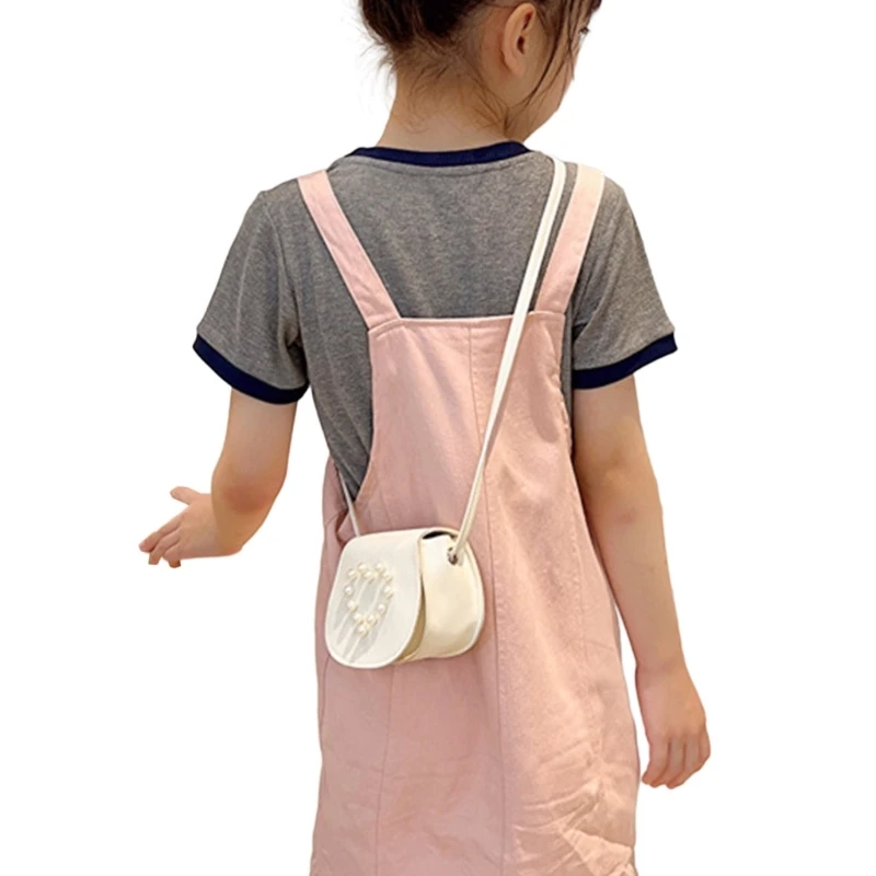 Princess Shoulder Bag Trendy Bag Versatile Leather Bag for Girl Children 3-10