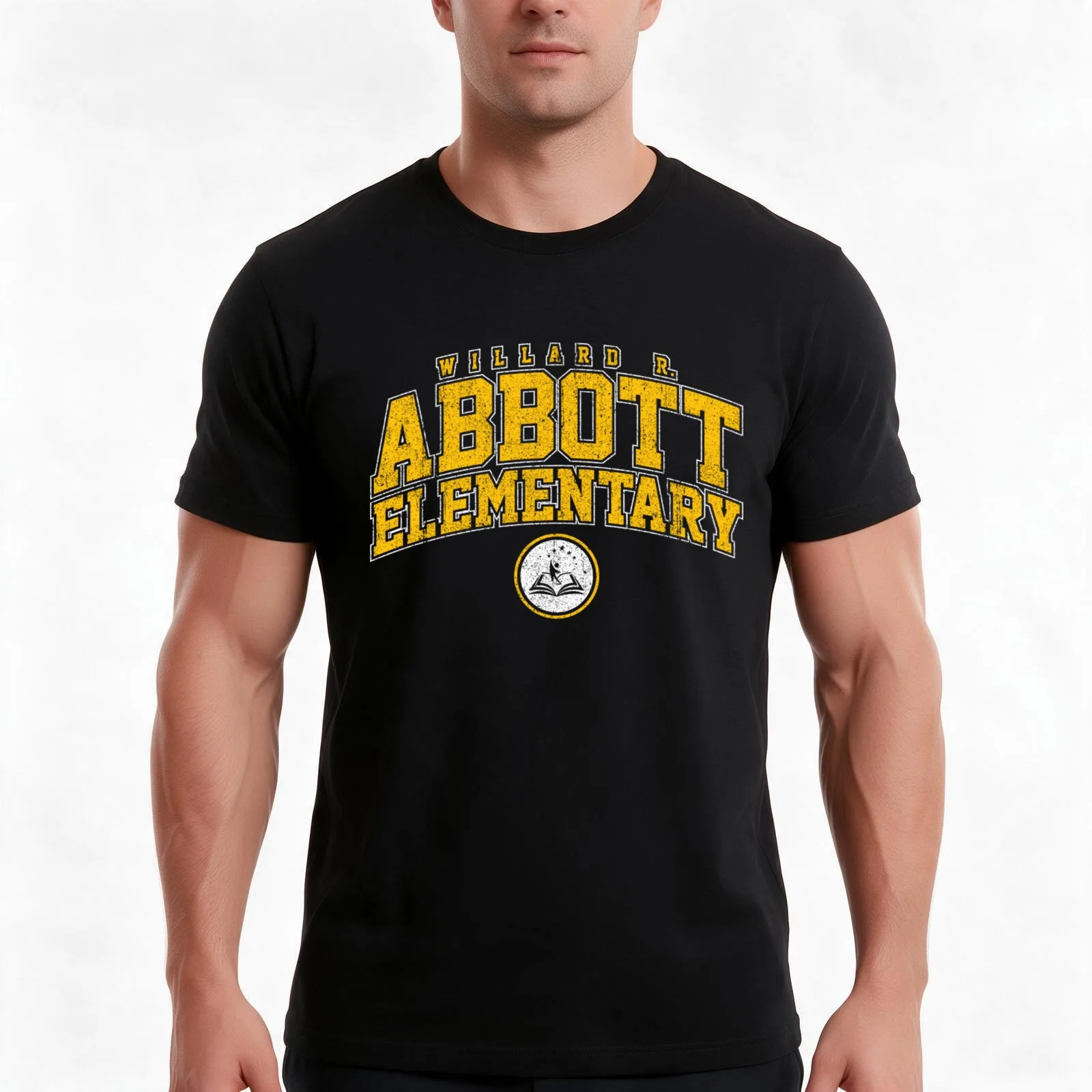 Abbott Elementary T-Shirt, Summer Casual Cotton Tee, Oversized Streetwear Tops, Vintage Graphic Print, Loose Fit Short Sleeve