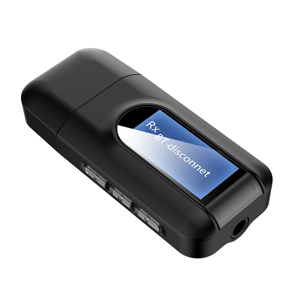 

Wireless Adapter USB Dongle Audio Transmitter Receiver Launcher Black