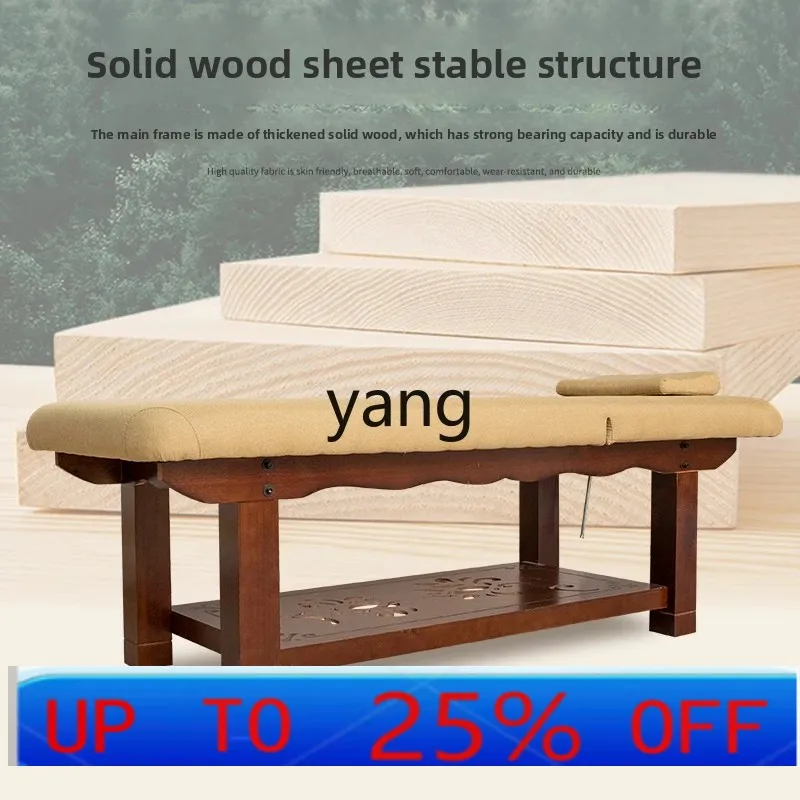 LMM Retro European-Style Body Tattoo Embroidery Massage Couch Physiotherapy Folding Beauty Salon