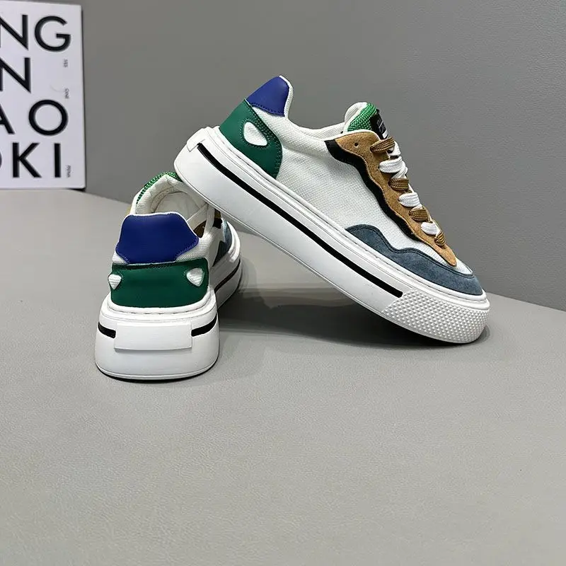 Кроссовки на плоской подошве для бега, увеличивающие рост, цветная мужская обувь, обувь, предложение работы, дешевая мужская повседневная обувь в стиле ретро