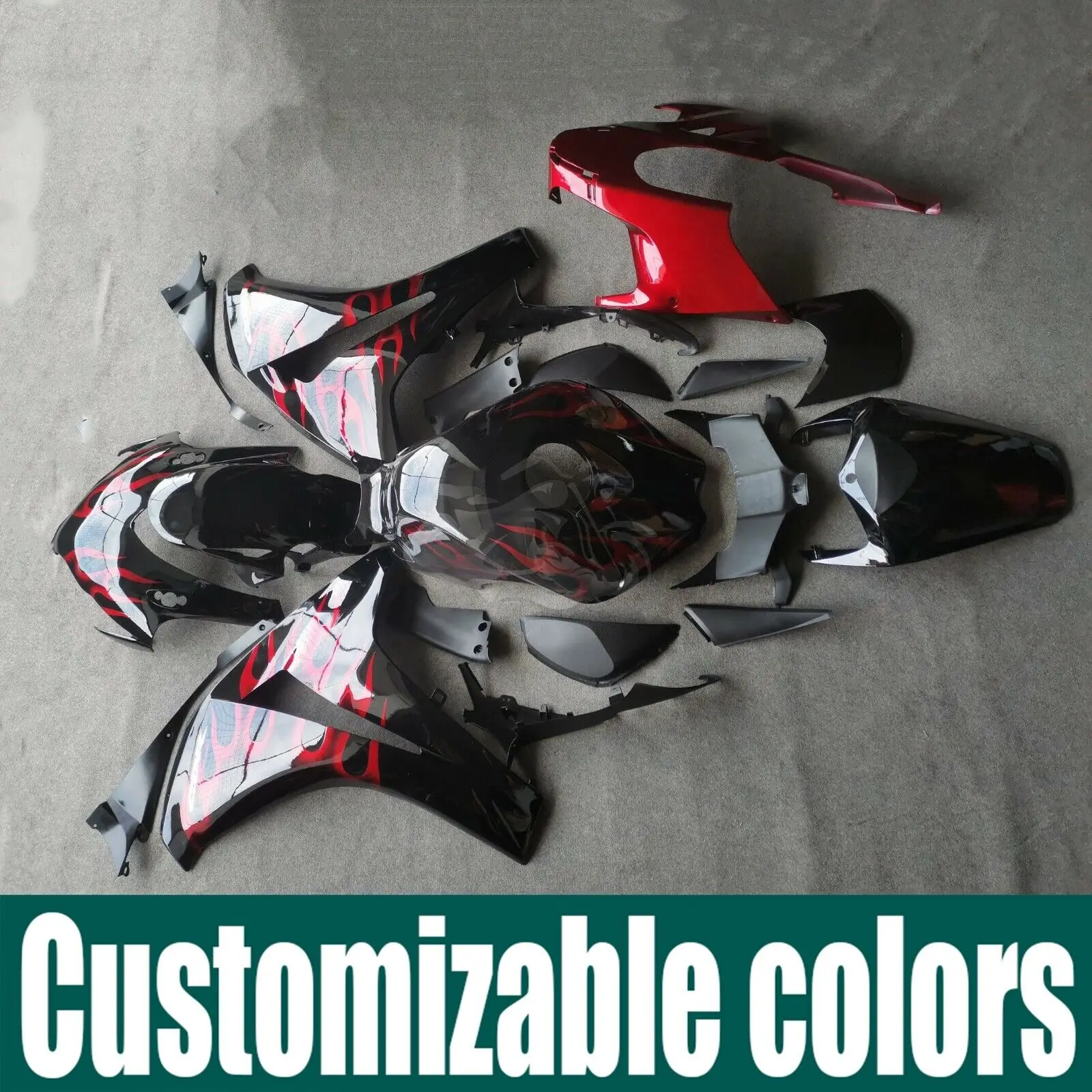 

Fit for Honda CBR1000RR 2008 - 2011 Motorcycle Plastic Fairing Bodywork Panel Kit Set CBR 1000 RR CBR1000