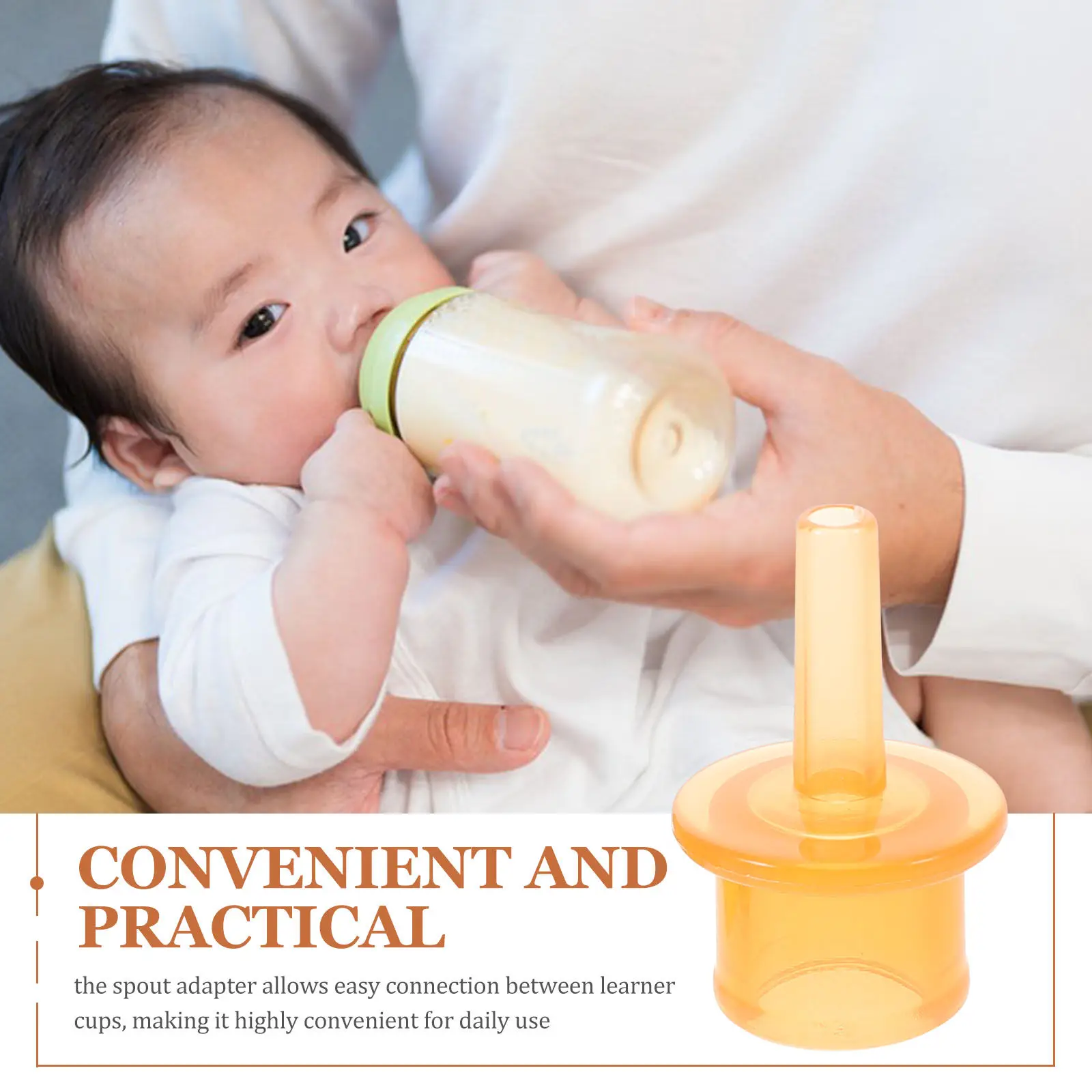 50Pcs Baby Bottle Adapter Spout Replacement Toddler Cup Conversion Infant Bottle Top Learner Cups Water Bottles