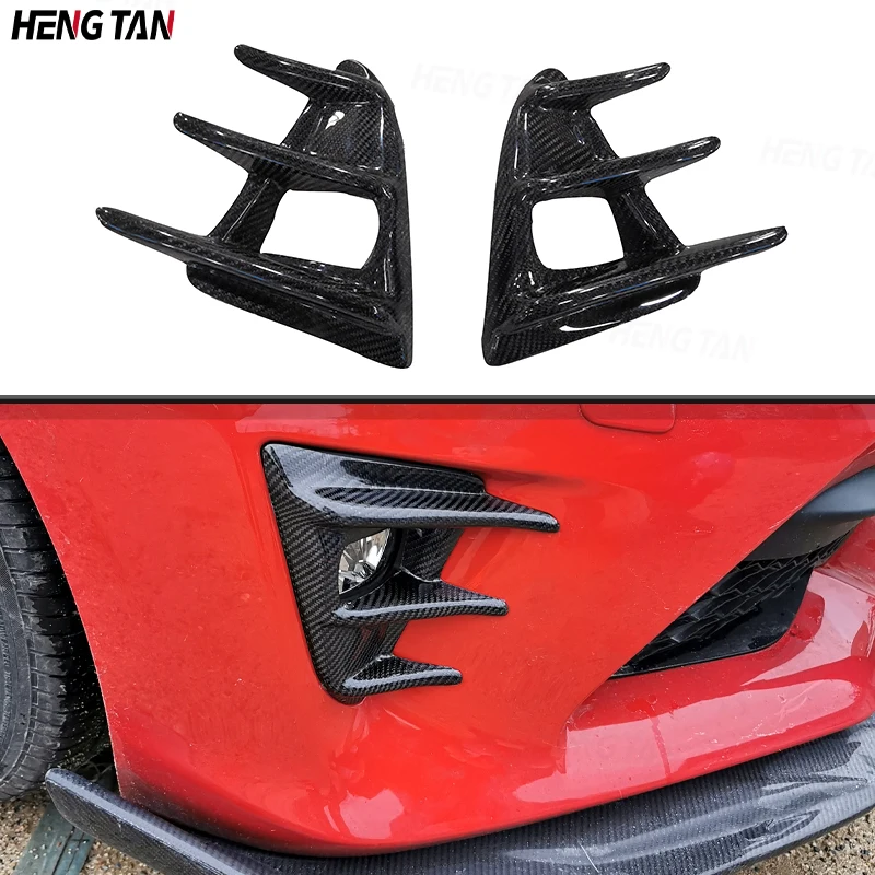 

Carbon Fiber Front Bumper Fog Lamp Light Cover Frame Trim Cap Hood Bezel Lid For Toyota GT86 ZN6 ZC6 ZD6 2016-2020 Body kit