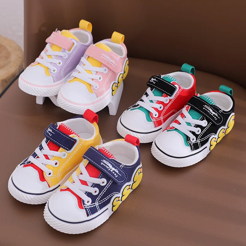 Kid Canvas Shoe Colored Cartoon Boy Girl Shoe 2023 Spring New Comfortable Breathable Kids Shoe Versatile Casual Shoe Ennis Shoes