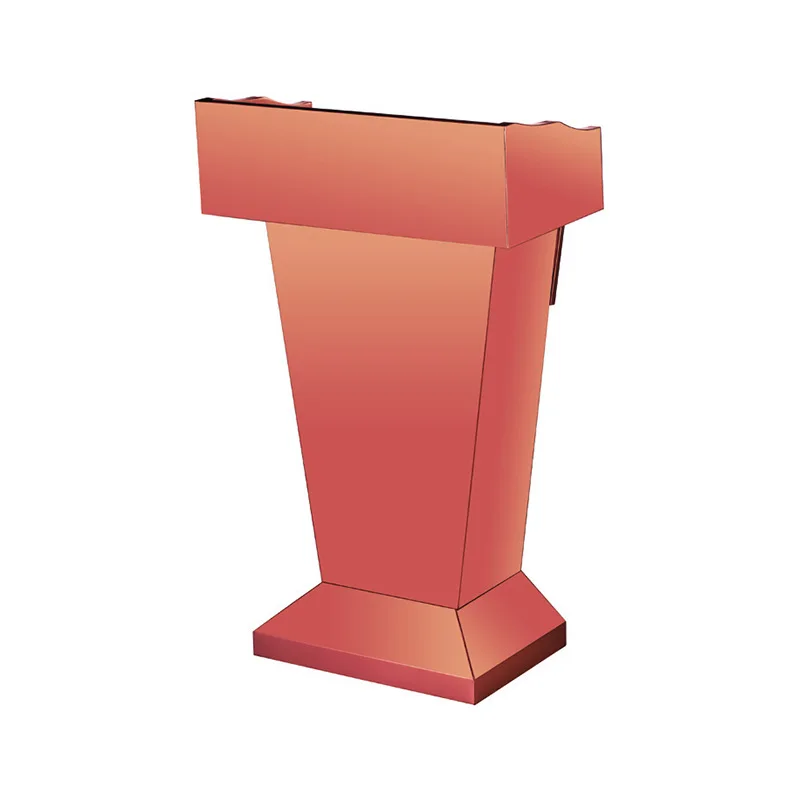 

Stainless steel lecture stand Welcome reception desk Light luxury high-end hotel Parking registration