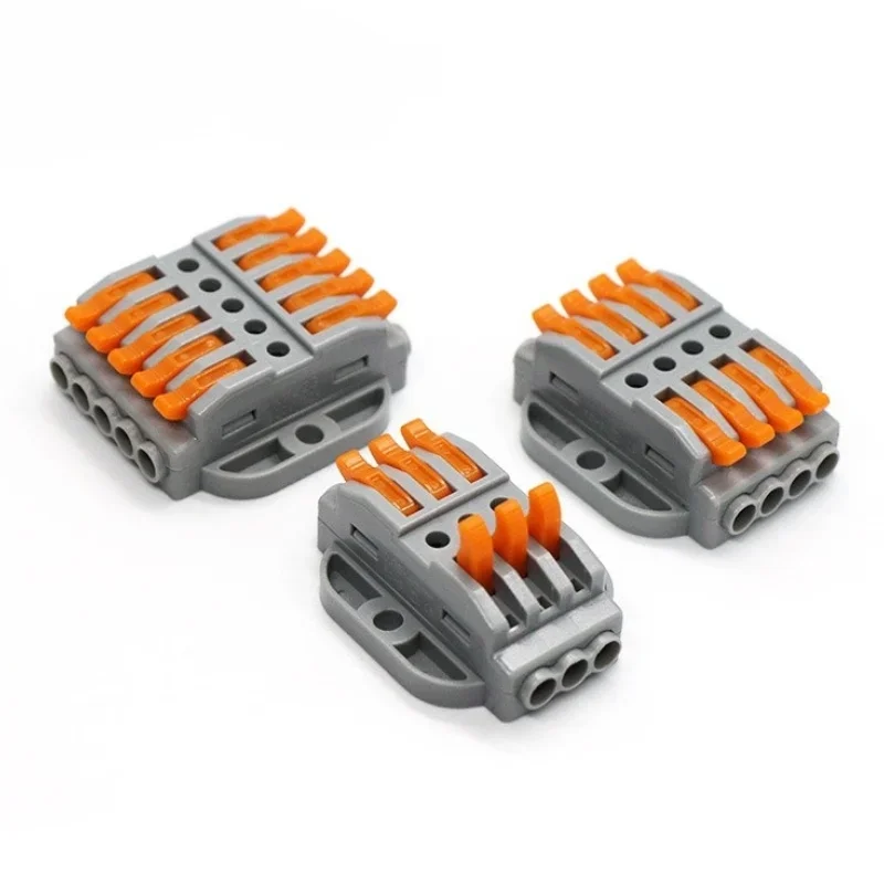 Wire Connectors 223-2 Docking Cable Conectors Fast Universal Wiring Compact Conductors Push-in Terminal Block LED 2-30PIN