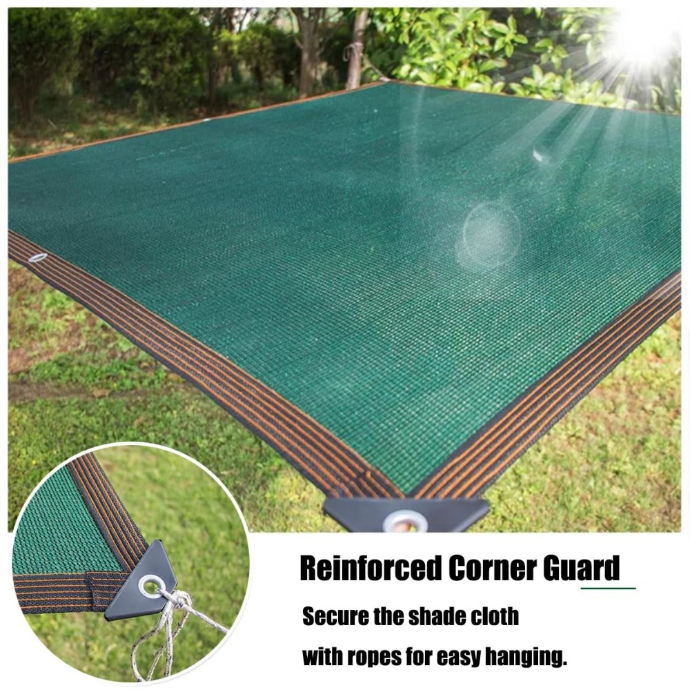 90% Shade Cloth, Patio Sunshade Cloth, Tear Resistant Sun Shadeing Net Sunscreen Mesh for Deck Pergola Backyard Camper Awning