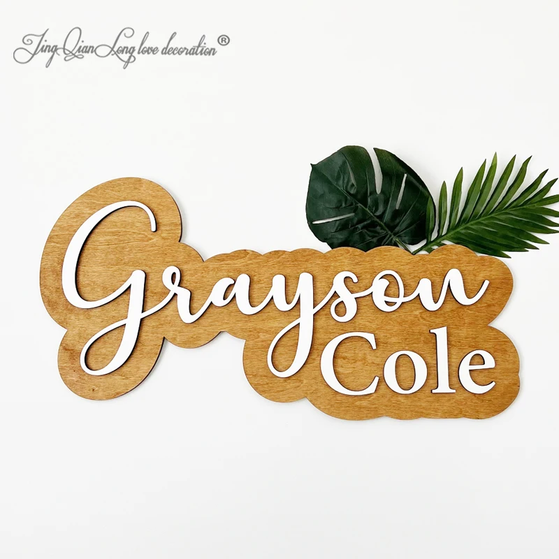 Custom Wood Nursery Name Sign, Custom Nursery Sign, Wooden Name Sign, Wood Sign, Wood Decor, Nursery Decor, Wooden Baby Names,