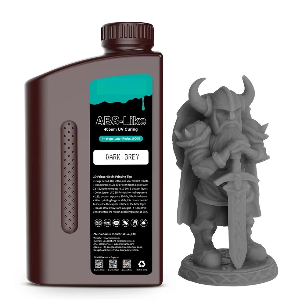 1kg 405nm UV Curing ABS Photopolymer Resin Fit All 4K 6K 8K Light Curing 3D Printers for Jewelry Mold Lost Wax Cast Craft