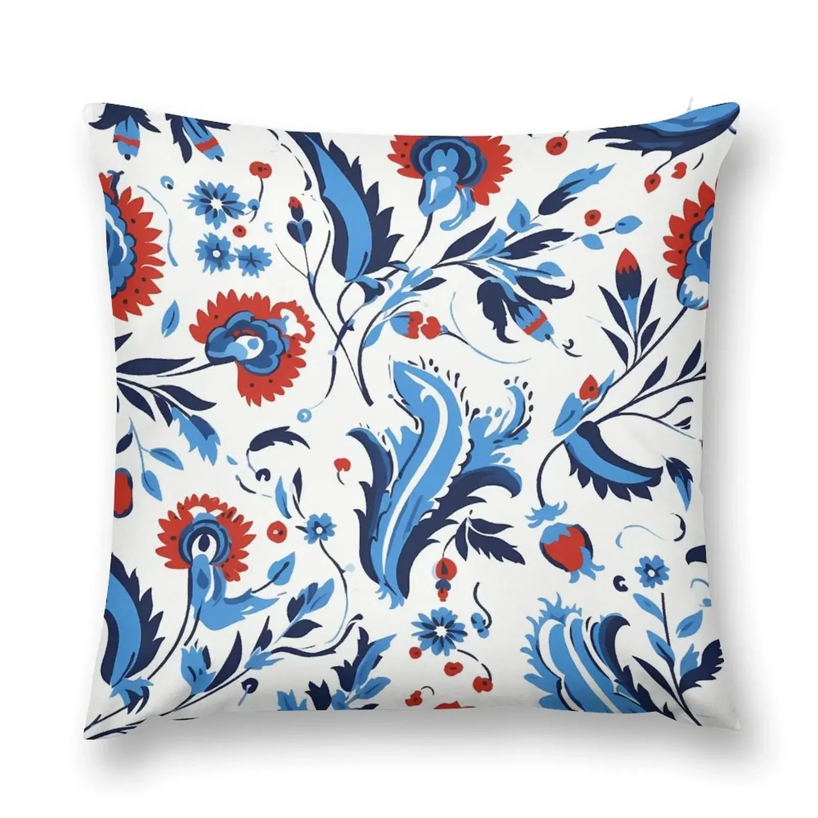 

Turkish Ottoman Iznik Tile Pattern Design Throw Pillow New year Pillow Case Christmas pillow