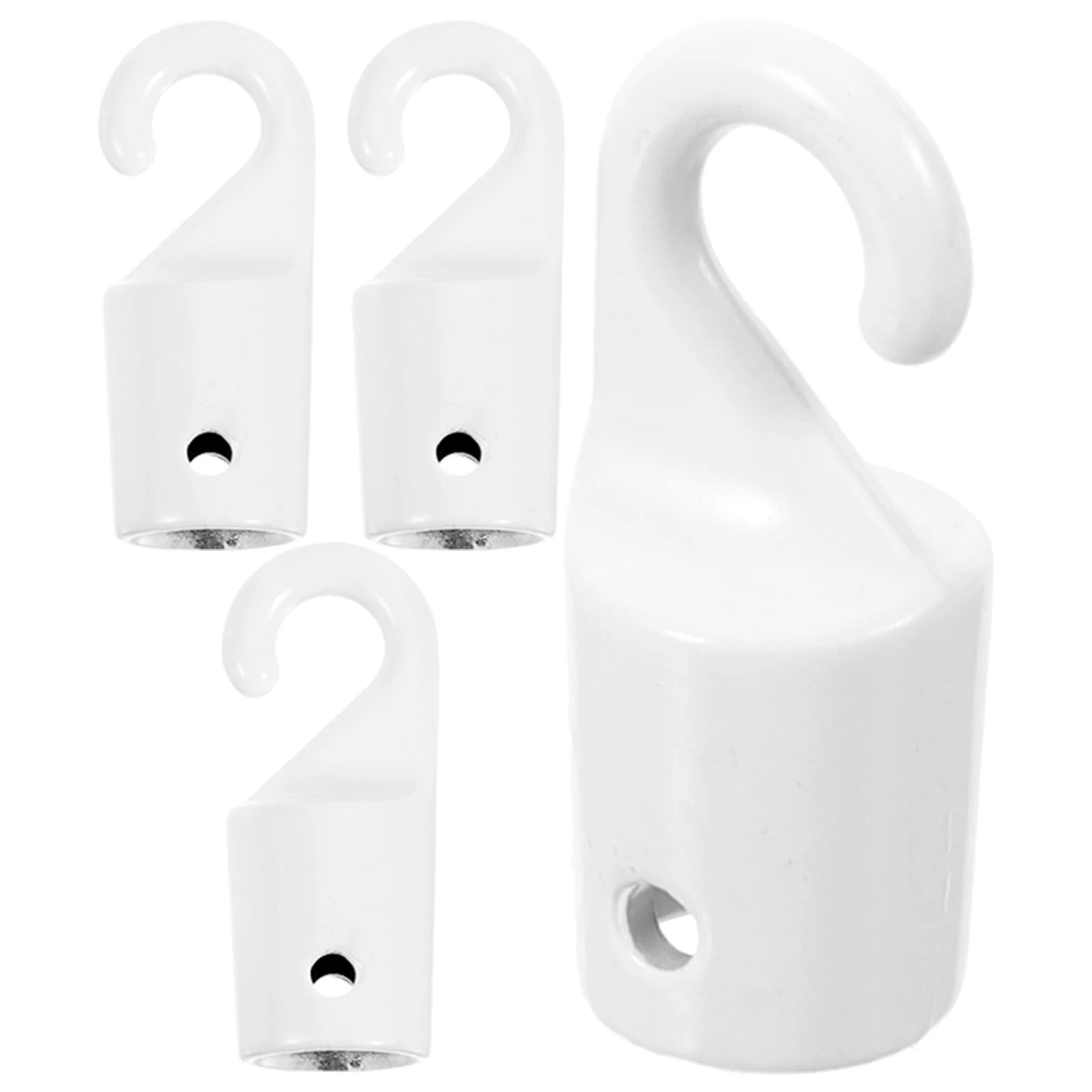 

4 Pcs Accessories Curtain Hook White Sheer Window Blind Tilt Wand Tip Mini Rods