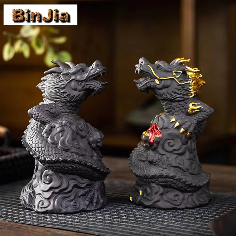 

Ручная работа Летающий Дракон Фиолетовый Глина Чай Фигурка Домашнего Животного Игрушки Статуя Скульптура Ремесла Церемония Кунг-Фу Чайный Набор Украшений Поставки