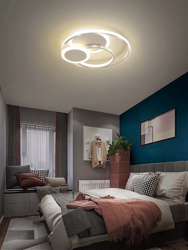 Bedroom ceiling lamp Nordic lamp round modern simple home creative lighting LED modern room lamp