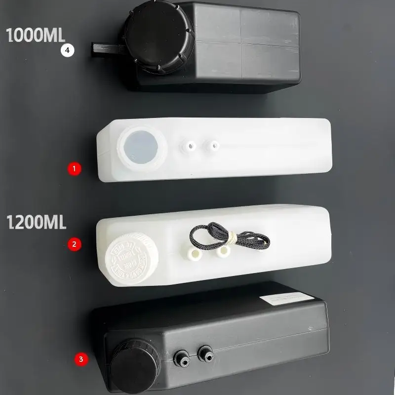 1200ml、Dual Outlet、Double Outlets、Ink Tank、Sub Ink Bottle、CISS、Eco Solvent Printer、UV Printer、DTF Printer、Large Format Plotter、I