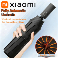 Xiaomi 16 Bone Folding Umbrella Fully Automatic Double Bone SPF 50 UV Protection Rain Resistance Strong Wind Resitance Umbrella