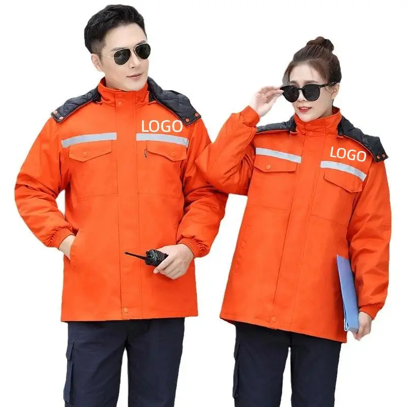 Workshop Workwear Men Factory Welding Automotive Repair Machinery Clothes Construction Site High Visibility Jackets Print Logo