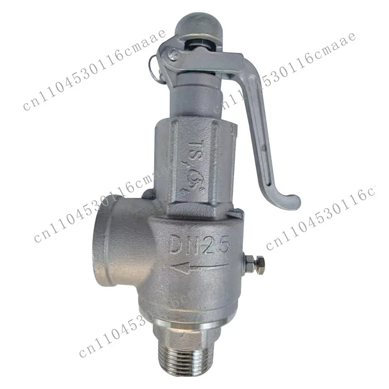 A28H stainless steel medium safety valve, suitable for water, air, gas ex-factory price pneumatic other valves are available