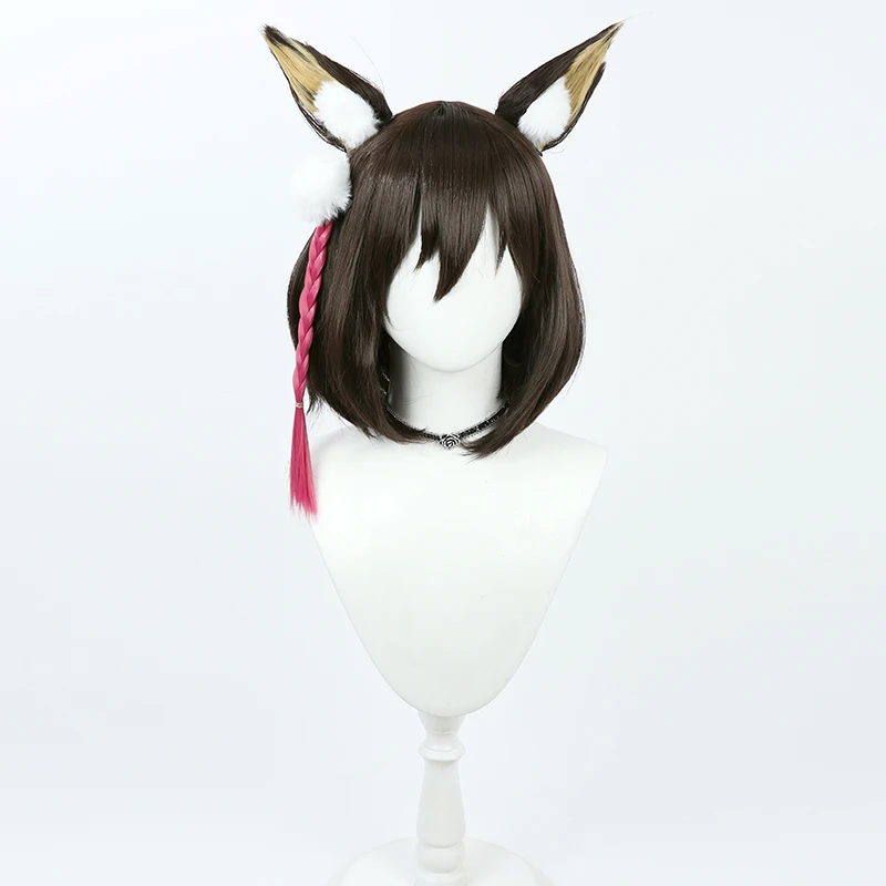 Anime Game Blue Archive Kuda Izuna Cosplay Wig Roleplay Party Costume Prop Synthetic Hair Heat Resistant Fiber