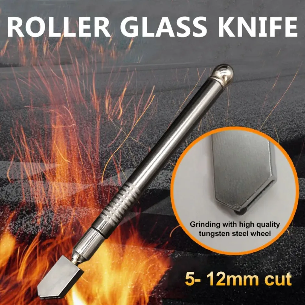 178mm Professional Oil Feed Glass Bottle Cutter Diamond Antislip Metal Handle Tile Cutting Tools Portable Easy To Carry