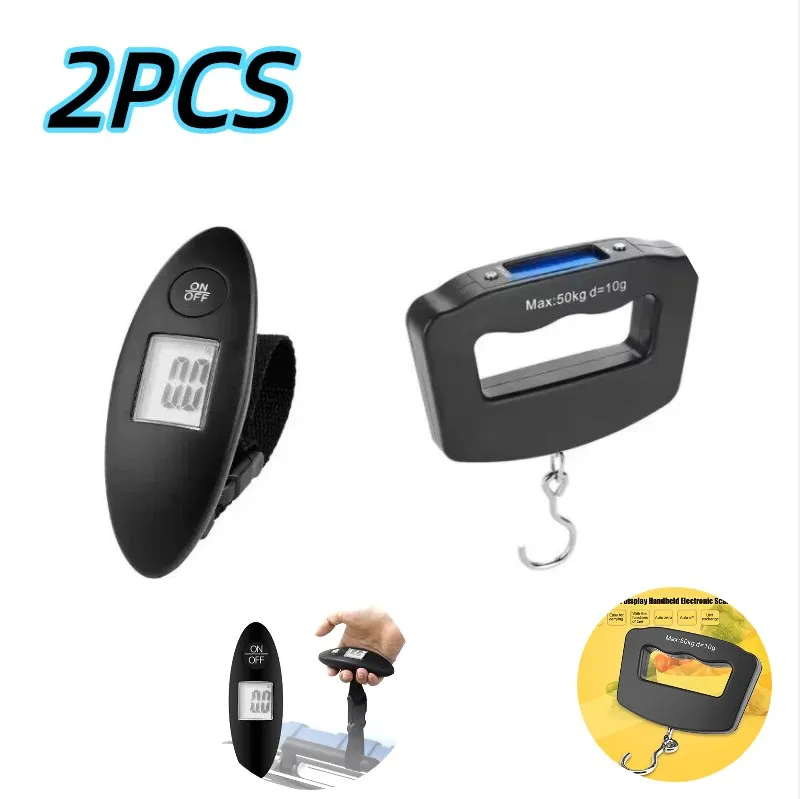 50kg Digital Fishing Scale Hanging Hook Pocket Kitchen Weight Balance Luggage Weighing Scale with Backlight Kitchen Scale