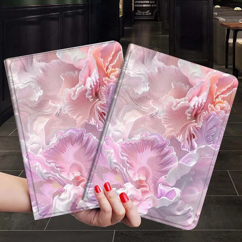 

Soft Pink Petal Pattern Case For iPad Air Mini 9.7 2 4 5 11 6th 7th gen 13 3 1 2 4 5 6 7 7.9 10.9 10.5 Inch Tablet