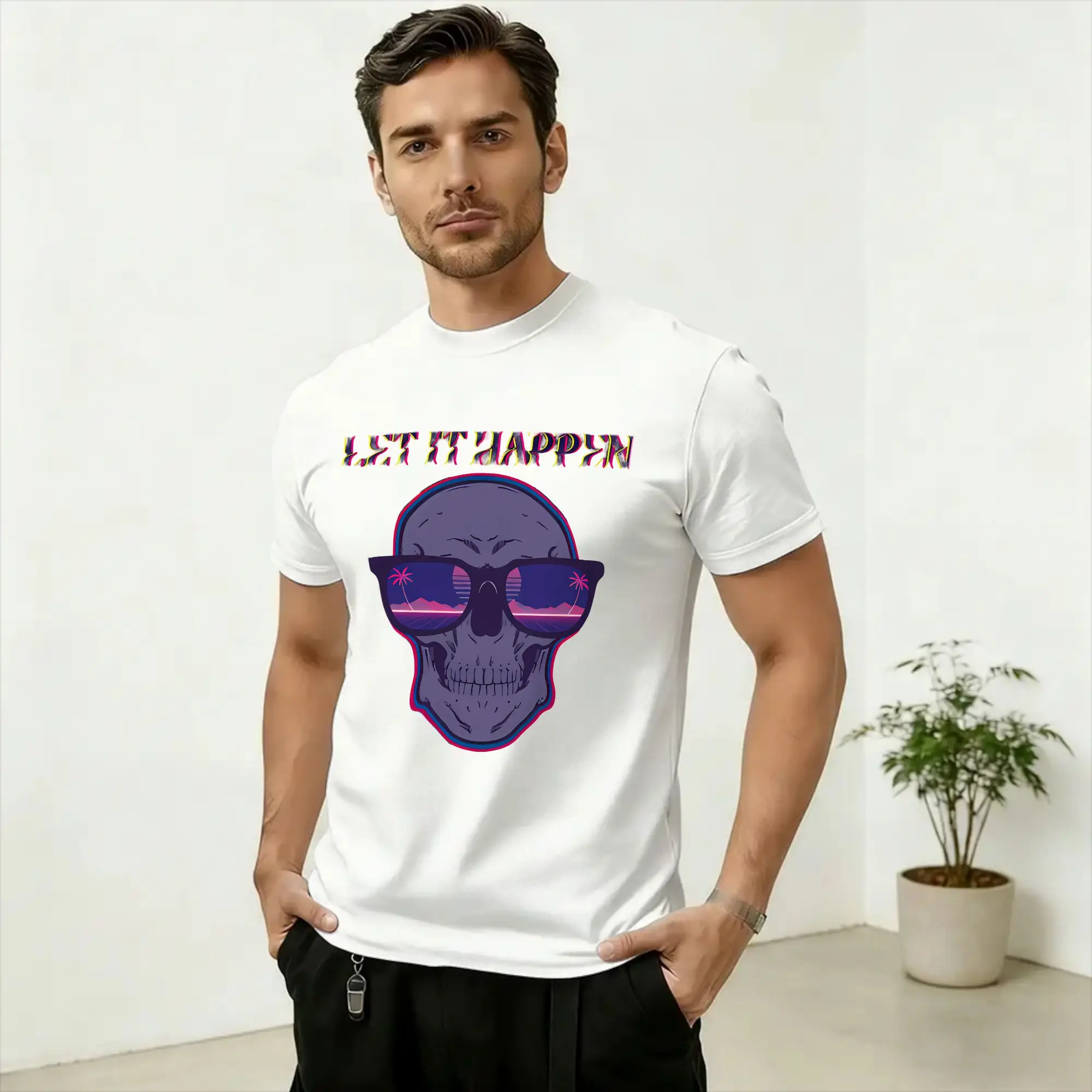 Tame Impala Let it Happen Men T Shirt  Awesome Tee Shirt Short Sleeve Crewneck T-Shirt 100% Cotton New Arrival Clothing