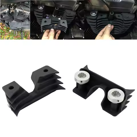Motorcycle Black Drag Wrinkle Engine Spark Plug Headbolt Cover For Harley Sportster XL883 1200 48 2004-2014 2008 2010 2012