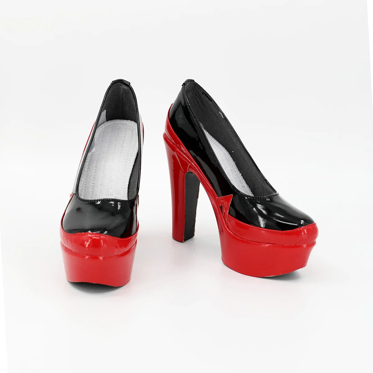 

Rei Ayanami Black Combat Shoes High Heel Boots Custom Made Any Size