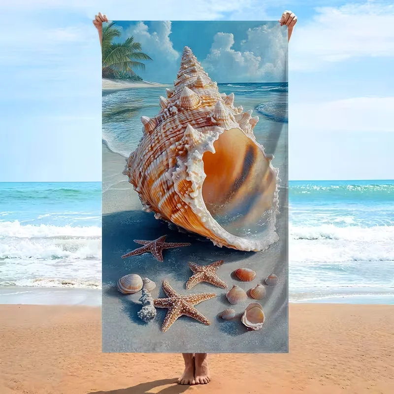 Vibrant Underwater Stone Print Summer Beach Towel Quick Dry Lightweight Sandproof Absorbent Towel for Beach Travel Vacation