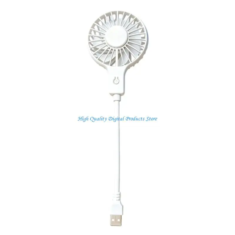 U2JE Portable USB Power Fan 3 Adjustable Speeds Quiet Operation Plastic Body
