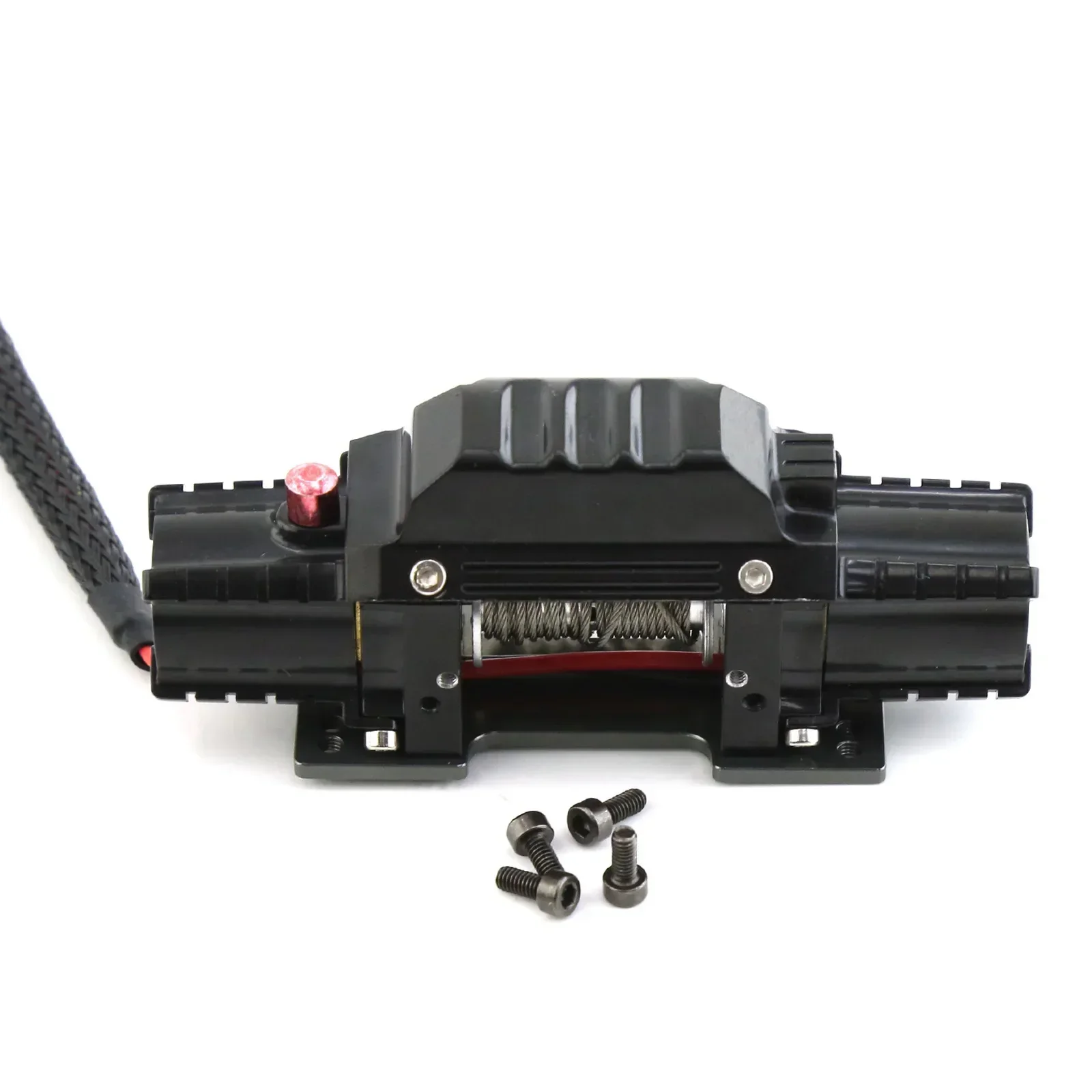 Metal Automatic Simulation Simulated Winch for 1/10 1/8 RC Crawler Car Axial SCX10 III 90046 D90 TRX4 TRX-6 D110 90046 Redcat