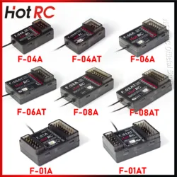 HotRC F-04AT F-06AT F-08AT F-01A F-01AT 4/6/8CH 2.4G giroscopio ricevitore ritorno di tensione PWM controllo della lampada per RC Car Aircraft Tank Boat