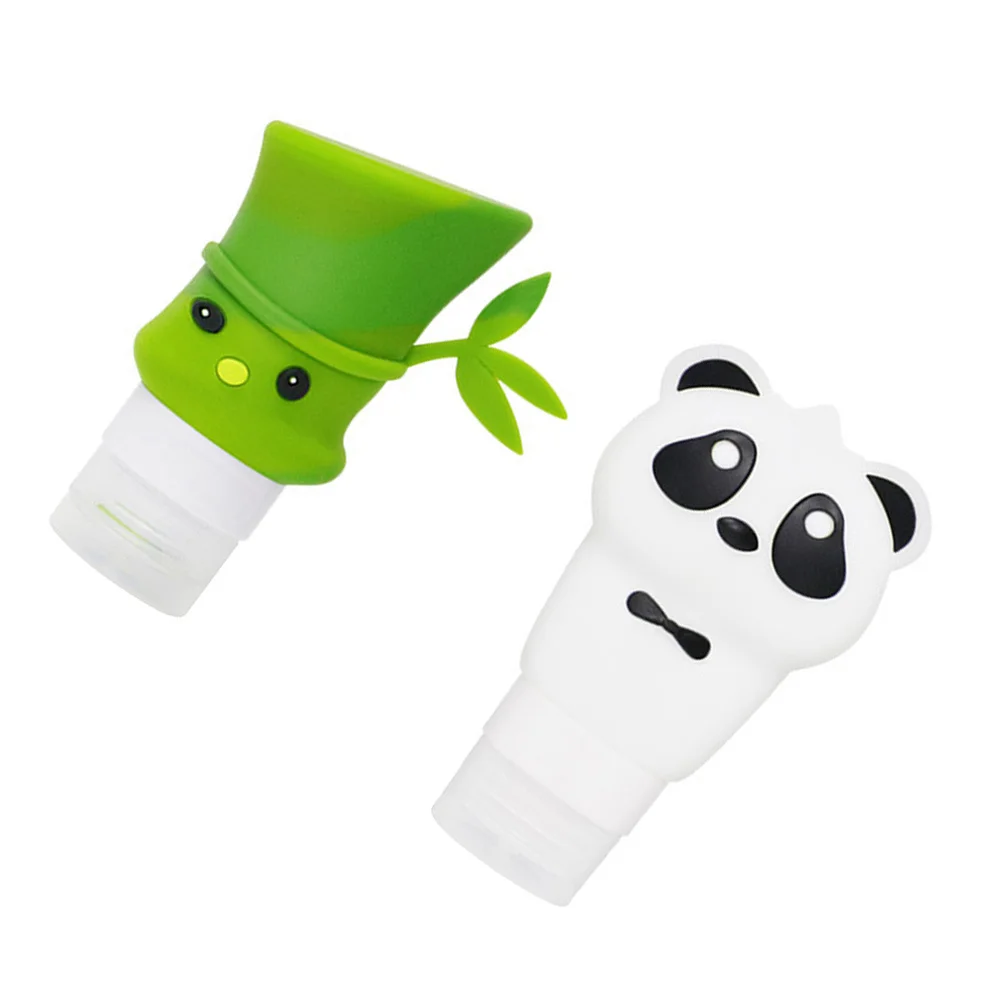 

1Set Cute Cartoon Lotion Bottles Food-Safe Silicone Portable Shampoo Shower Gel Liquid Soap Dispenser Travel Toiletries