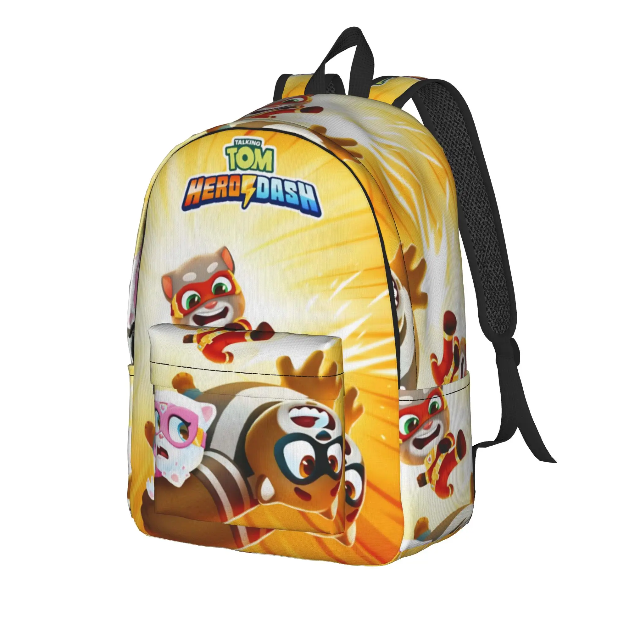 T-Talking T-Tom And F-Friends Backpack for Men Women Fashion High School Hiking Travel Daypack  Laptop Canvas Bags Sports