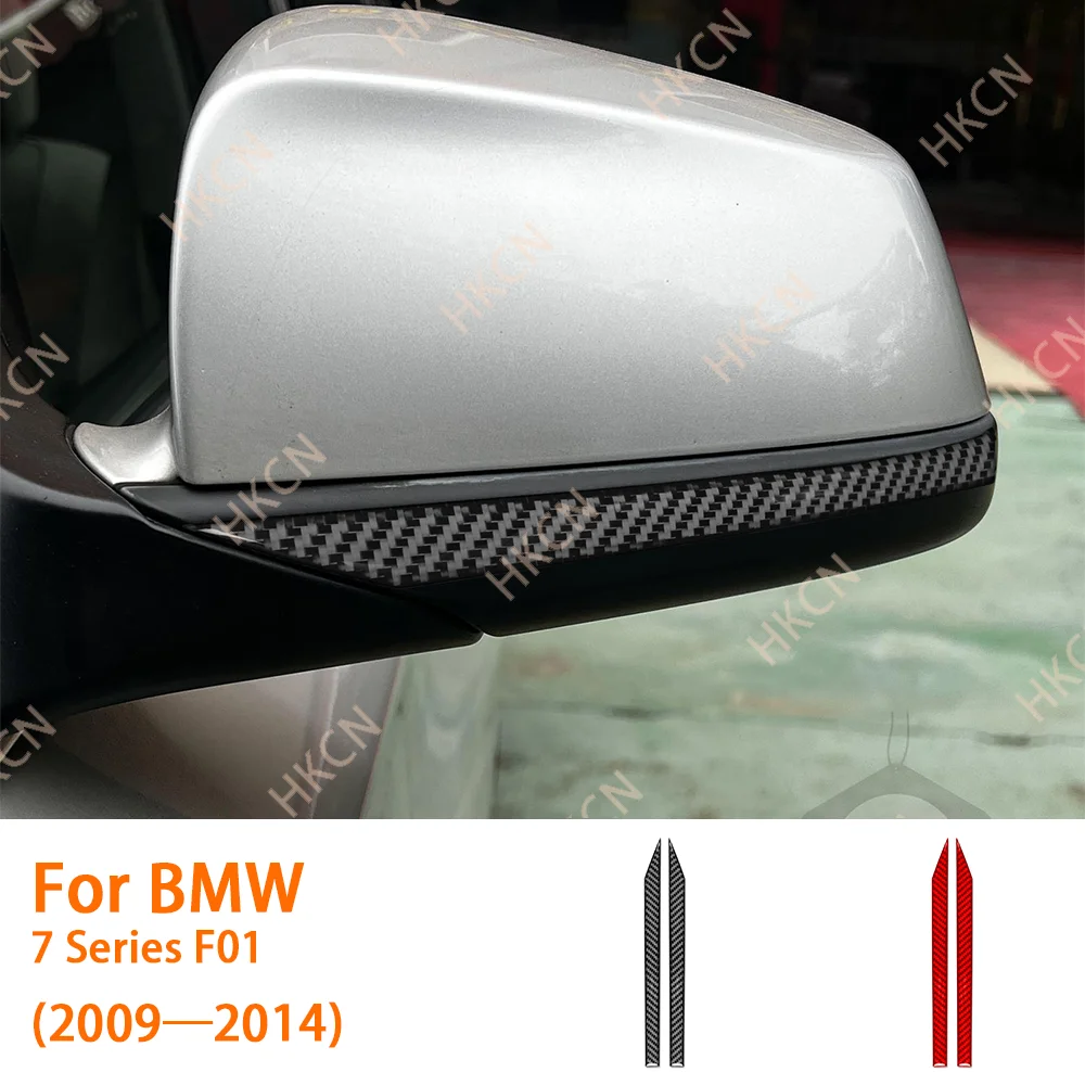 

Carbon Fiber Review Mirror Protect Panel Car Accessories Exterior Cover Trim Modified Sticker For BMW 7 Series F01 2009—2014