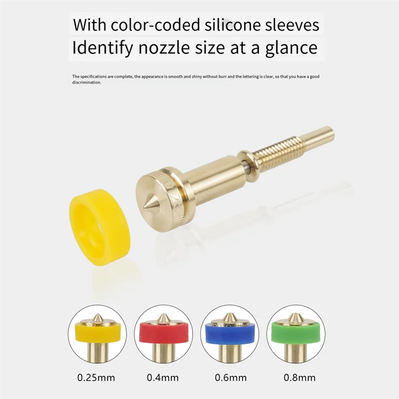

2025 New-Clone Nozzle All-In-1 Bimetal Nozzles Heatbreak Brass Titanium For Hotend Extruder