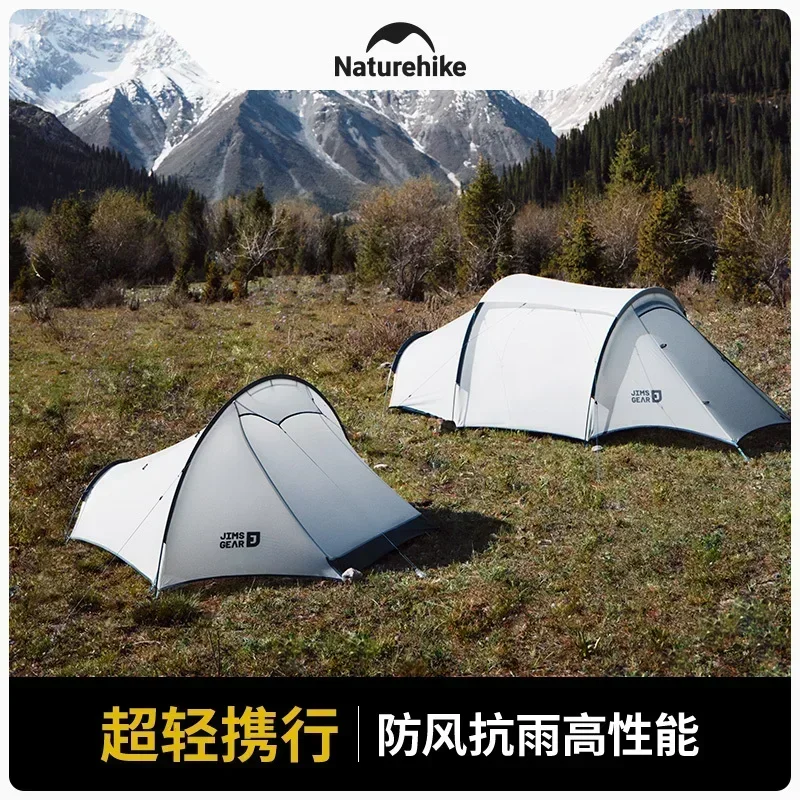 

Naturehike Outdoor 1-2 Person Tunnel Hiking Tent Portable 15D Mosquito and Waterproof One Room One Hall Camping Equipment Tent