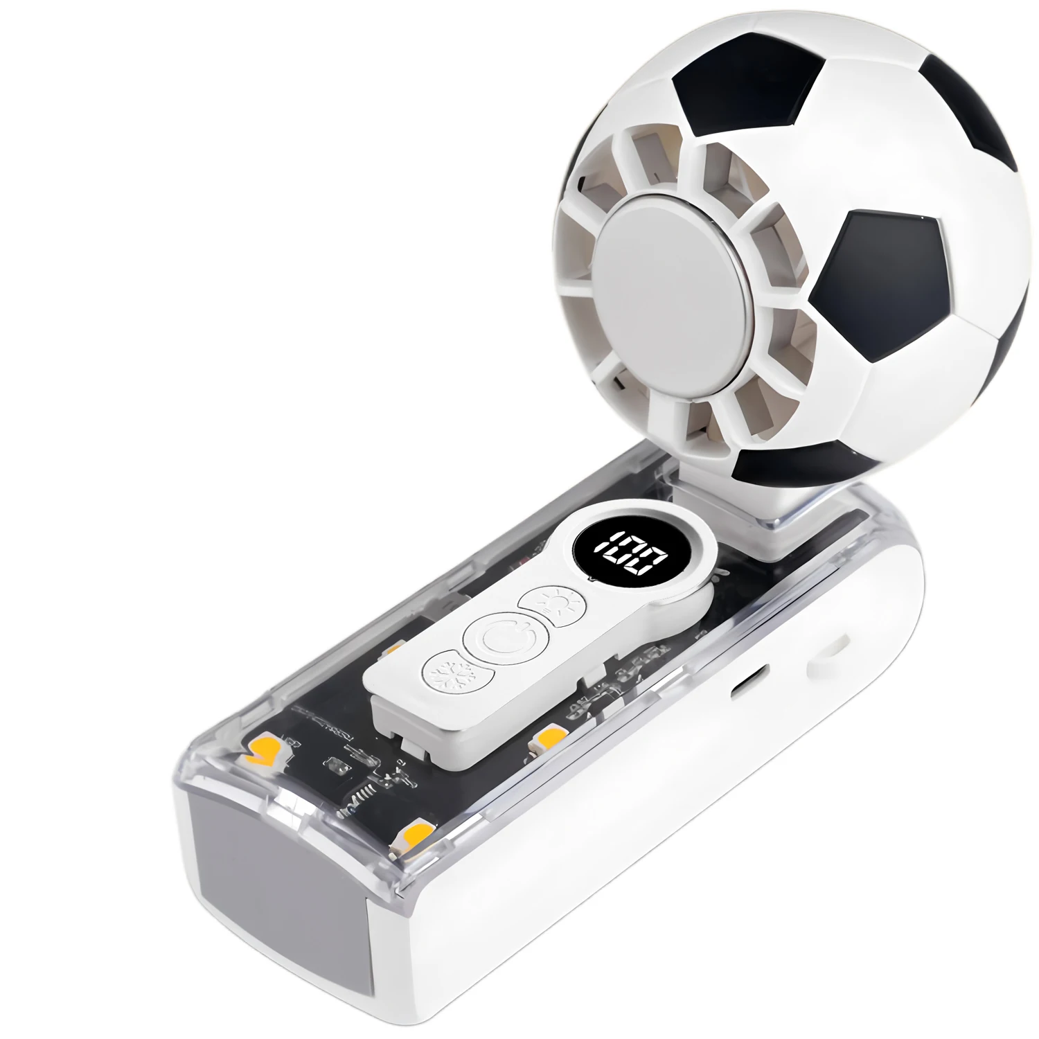 3 IN 1 Multi Mode Handheld Fan Electric Hand Fans Ice Compress High-speed Cooling USB Rechargeable Portable LED Digital Display