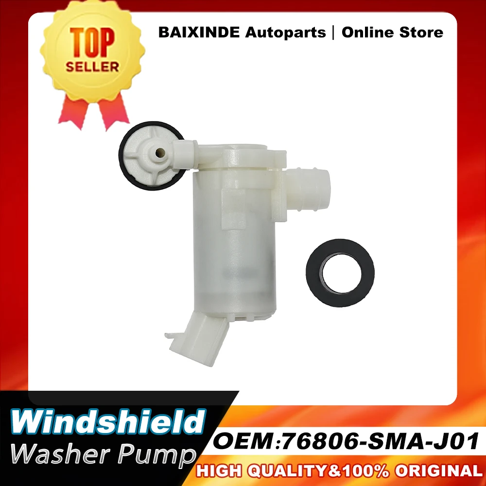 OEM 76806-SMA-J01 76806-SMA-J02 Windshileld Wiper Washer Pump For Honda CR-V 2007-2011 With Grommet Original Accessories